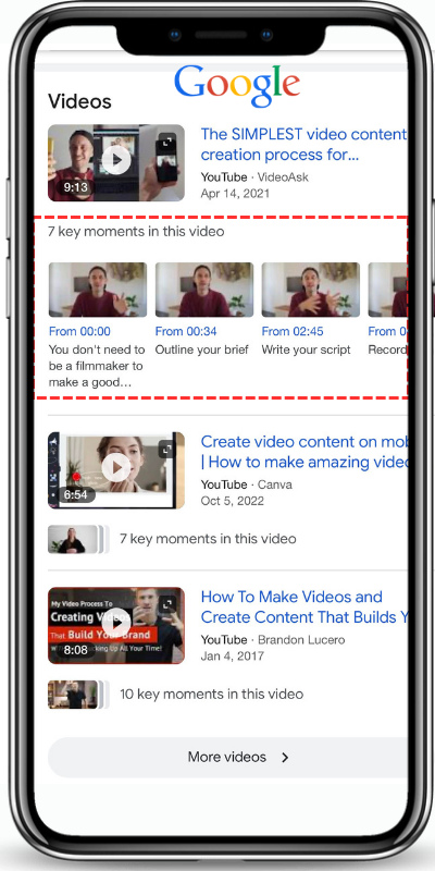 VidChapter mobile search
